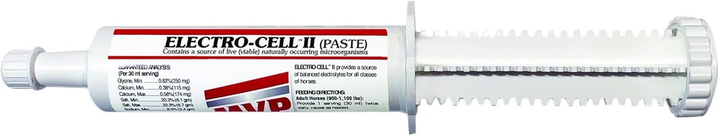 Elektro- celle II Elektrolyte Paste til heste - 5 - Pack (10 doser)