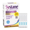 Systane Komplet Unit- Dose Preservative- Free Eye Drops 30ct Hætteglas til engangsbrug til tørt øje