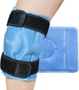 REVIX Ice Pack til Knee Pain Relief, Genbrugelig Gel Ice Wrap til Ben Skader, Hævelse, Knee Erstatning Kirurgi, Cold Compress Terapi for Gigt, Meniscus Tear og ACL Blå