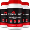 (3 Pack) Vigor Fix Mand tillæg, VigorFix piller til mænd, Daglig ernæring for total sundhed og velvære, Vigor fast støtte kapsler for tillid og energi, anmeldelser (180 kapsler)
