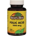 Naturens Blend Folinsyre 1000 mcg 1000 mcg 1000 Tabs