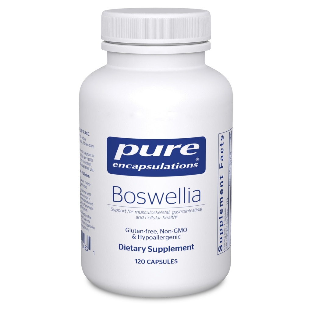 Ren indkapsling Boswellia Supplement - for fælles sundhed, GI & Connective Tissue - Understøtter sunde Joints & fordøjelsessygdomme * - Non- GMO & Vegan - 120 kapsler