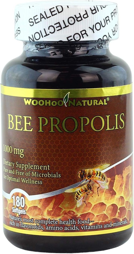 Woohoo Natural 5- in-1 Bee Propolis 1000 Mg - 180 Softgels (1)