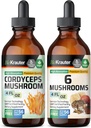 BIO KRAUTER Cordyceps Mushroom Tinktur 4 Fl. Oz. & 6 Mushrooms Tinktur 4 Fl. Oz.