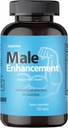 Testosteron tillæg for mænd - Tongkat Ali, Maca, L- arginin HCI & Ginseng for energi, Stamina & Endurance, Non- GMO, Gluten- Free, 120 tabletter (60- Day Supply)