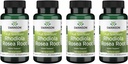 Swanson Rhodiola Rosea Root - Adaptogen Herb supplement Fremme Mood Balance & Stress Support - Natural Formel for Energy Support - (100 kapsler, 400mg Hver) (4 Pack)