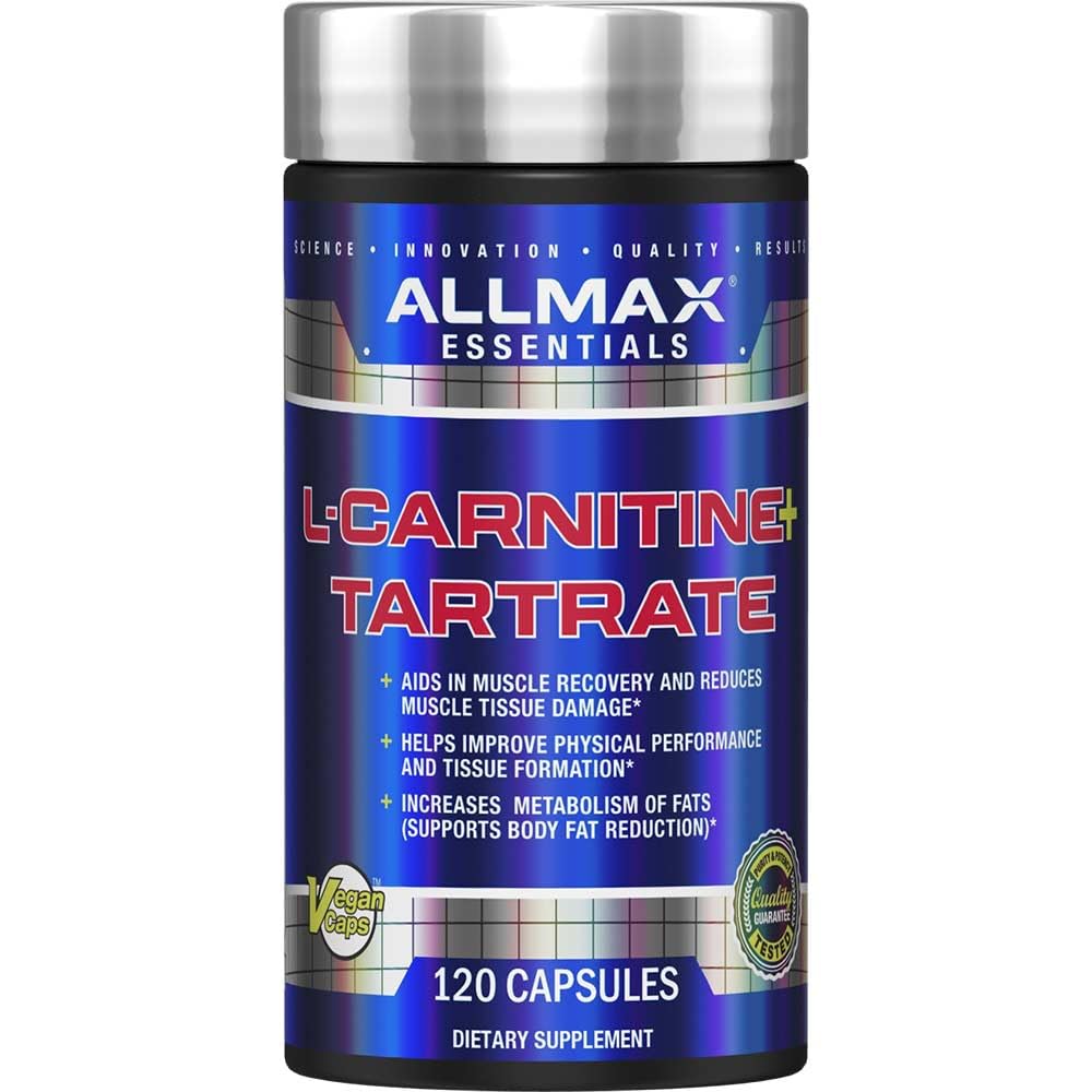 ALLMAX Nutrition L- Carnitin + tartrat, 120 Kapsler