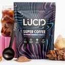 Lucid Superfood Organic Mushroom Kaffe med Nootropics - Lions Mane, Tremella, Cordyceps & Turkey Tail - Instant Mushroom Coffee Focus Brain Health - Alpha GPC, L-Theanine, Ginko Biloba - USA Made