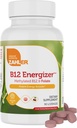 Zahler Energizer - Folate og B12 Supplement - Hurtig opløsning Cherry Flavor Lozenges Dual Vitamin Methylerede B12 & Folate Supplement med 1360 mcg folinsyre + 1000 mcg Methylvitamin B12 (90 Tæl)