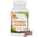 Zahler Energizer - Folate og B12 Supplement - Hurtig opløsning Cherry Flavor Lozenges Dual Vitamin Methylerede B12 & Folate Supplement med 1360 mcg folinsyre + 1000 mcg Methylvitamin B12 (90 Tæl)