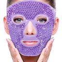 ZNÖCUETÖD Ansigtsøjemask Ice Pack til reduktion af Puffiness, Tasker Under Øjne, Puffy Dark Circles, Migræne, Hot / Cold Pack med Soft Plush Backing (lilla # 22)