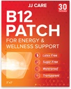 JJ CARE B12 Patch (pakke med 30), selvmodsigende Natural Blend Topical Daily B12 Energy Patches, 1 Måned Supply