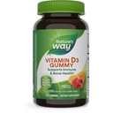Nature 's Way Vitamin D3 Gummies, Understøtter Immunation og Knoglehelbred *, 2000 IE (50 mcg) per 2- gummy Serving, Vitamin D3 2000IE per 2 Gummies, blandet frugt smag, 120 Tæl