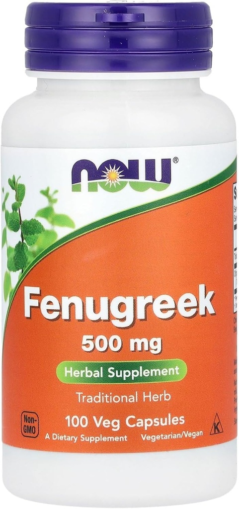 Foods Now FOENUGREEK 500MG, 100 CT