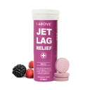 1Over Jet Lag Relief tabletter - Berry- Flavored Effervescent Multivitamin med Pycnogenol Travel Supplement for Hydration, Energi, immunforsvar og hurtigere inddrivelse - Flyvevæsentlige, 10 tabletter