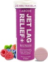 1Over Jet Lag Relief tabletter - Berry- Flavored Effervescent Multivitamin med Pycnogenol Travel Supplement for Hydration, Energi, immunforsvar og hurtigere inddrivelse - Flyvevæsentlige, 10 tabletter