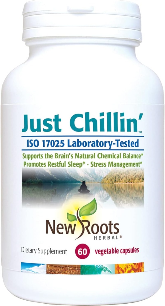 NY ROOTS HERBAL Komplet vitamin B supplement og L- Theanin (60 kapsler) Indeholder B1, B2 og B12