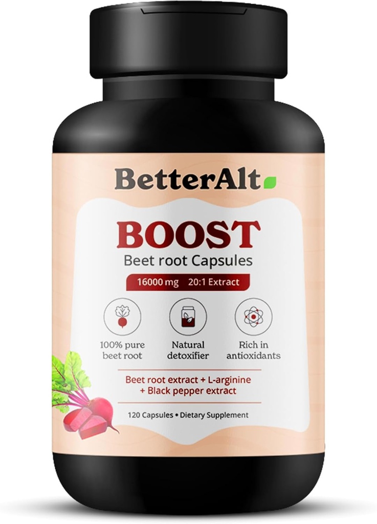 Bedre Alt Beet Root Powder Kapsler (120 Kapsler)