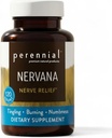 Perennial Nervana - Herbal Nerve Support & Mood Balance Formel 124; Plantbaseret Blend med Lavender, Passionflower, Corydalis, Lobelia & Prickly Ash Bark; 120 Vegetariske Capsules 124; 40- Day Supply