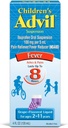 Børn Advil Suspension Ibuprofen 100mg Fast Pain Reliever og Feber Reducer Sidste op til 8 timer Grape Flavor Væske i alderen 2 til 11 år - 3 pakke med 4 FL Oz flasker