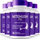 Nite Hush Pro Brain Kosttilskud til hukommelse og fokus kapsler, NiteHush Advanced Formel Brain Health Support - Maksimal styrke Nootropics NitePushPro Alle naturlige support piller anmeldelser (5 Pack)