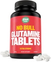 "No Bull" L- Glutamintabletter, Pure L Glutaminpiller, Non GMO, L Glutamintilskud, naturligt Vegansk, Vegetarisk Friendly og Gluten Free, 1000mg