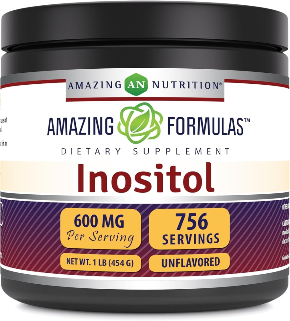 Amazing Formulas Inositol Powder Supplement øb 124; 600 Mg pr Serving Budding 124; Unflavored Buddy 124; 1 Lb (454 Grams)