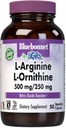 Bluebonnet Nutrition L- Arginin 500mg / L- Orinithin 250 mg, Understøtter Protein Metabolisme *, Soy- Free, Gluten- Free, Non- GMO, Kosher Certified, Vegan, 50 Vegetabilske kapsler, 50 Servere