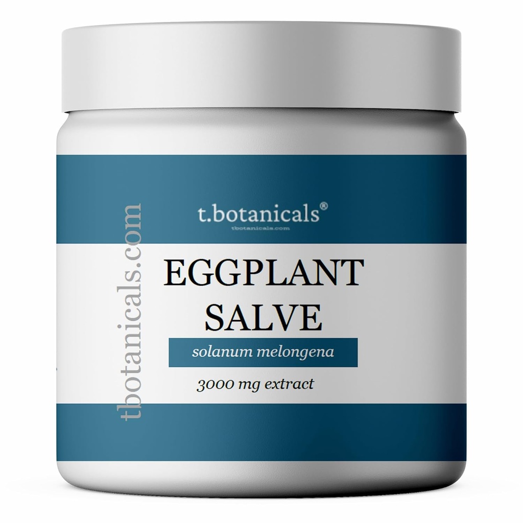 Eggplant Extract Cream til hudsygdomme, 3000 mg Extract, Eggplant Salve, Broad Spectrum Eggplant Extract, Balm til hudsygdomme, Eggplant Cream