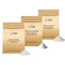 Pure Original Ingredients Calcium Bundle (1lb) Calciumchlorid, Calciumcitrat, Calciumlactat