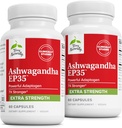 Terry naturligt Ashwagandha EP35 Extra Strength - Herbal supplement til søvn støtte - Støtte sund stress reaktion - Endurance & Energy Support - 60 kapsler (60 Servere)