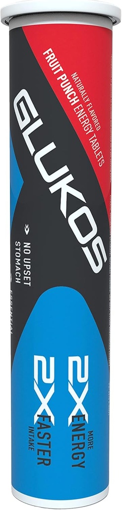 Glukos Energy Chewable Tablets (1 rør med 14 tabletter), Fruit Punch Flavor
