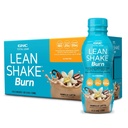 GNC Lean Shake Burn with Coffein, Clinically Proven Weight Management, Klar til at drikke køderstatning, 25g protein med nul tilsat sukker, Vanilla Latte, pakke med 12