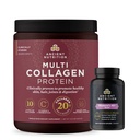 Ancient Nutrition kvinders Multivitamin 40 + En gang dagligt, 30 greve + Multi Collagen Protein Powder, Unflavored, 40 Servere