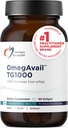Designs for Health OmegAvail TG1000 - TG (triglycerid) Fish Oil Supplement with EPA / DHA - Meget koncentreret 1000mg Omega-3 Per Softgel - Natural Lemon Flavor + No Fishy Aftersmage (60 Softels)