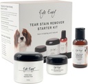 Eye Envy Dog Tear Stain Remover Starter Kit. 100% Natural, Safe. Indeholder: Stain Solution, Applikator Pads, og Stain Powder. Tear Stain Behandling Kit. Lasts 30- 45 dage. Fremstillet i USA