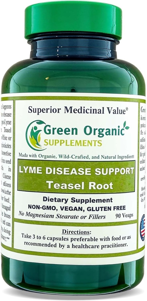 Grøn Økologisk Kosttilskud 'Lyme Sygdom, Teasel Root