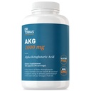 Dr. Tobias AKG Supplement 1000mg Per Servering, Bioavailable Alpha Ketoglutaric Acid, Understøtter Cellular Energy & Nitric Oxide Flow, Vegan, Gluten- Free, Non- GMO, 180 Kapsler, 90 Servere