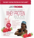 Jay Robb - Grass- Fed Whey Protein Isolate Powder, Ynkeligt lækker, Jordbær, 11 Servere (12 oz)