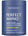 BodyHealth PerfectAmino Powder - BCAA og EAA Powder til Pre and Post Workout - Amino Acid Energy Drikke for mænd og kvinder til at støtte Lean Muskel og Inddrivelse - Lemon Lime - 60 Servering