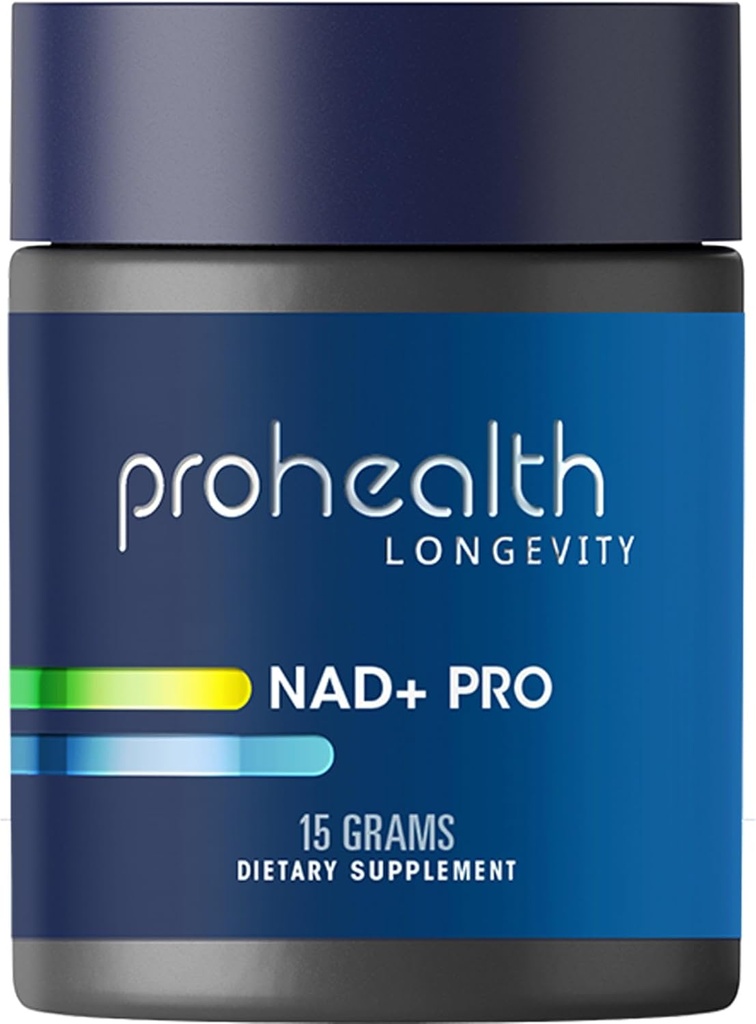 ProHealth NAD + Pro (15 Bedste) - NAD + Boosting Formel - Pure Nicotinamid Adenine Dinucleotide Biotilgængelig Powder Longevity