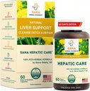 Aktiv lever rense & Detox - 1800 mg herbal formel med økologisk mælk tidsel, gurkemeje & Mælkebøtte Root - Understøtter fede lever reparation & daglig leversundhed - af Sana Herbal