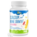 ChiQwench 500 MG Calcium Supplement with Vitamin D3 & K2, Zinc, Magnesium & Prebiotics. Kids Vitamins for Kids' Height. Bone Strength, High Absorption, Orange Chewables, Non-GMO, Gluten Free, 60 Tabs