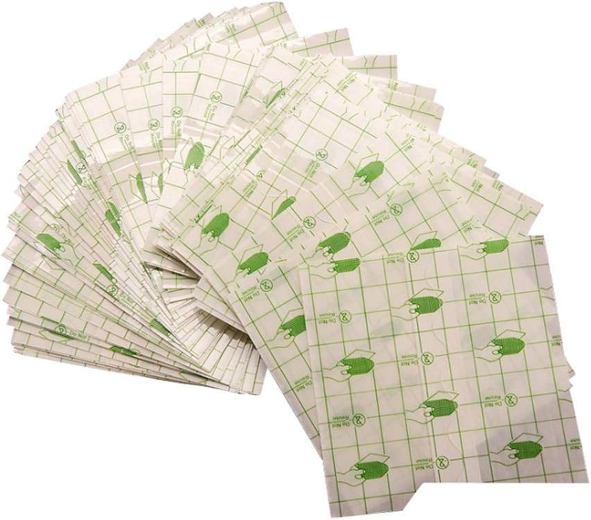 100pcs Vandtæt Transparent Stretch Adhesive Bandage Roll: Transparent Film Dressing Second Skin Healing Protective Clear Adhesive Bandages Tattoo Supplies Products (2.8 * 3.1tommer)