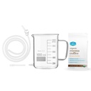 Purelife Coffee Enema Kit - 1 Qt Non Toxic Glass Enema Bucket - for Colon Cleansing - Home Enemas - Lever Detox for Gerson Therapy - 1 / 2 Lb Organic Enema Coffee - Lab Testet