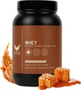 High Level Whey Protein Powder, Natural Saltet Caramel Shake, 24g Protein, 2 LB, Ultra-Filtret, Non-GMO, Stevia Sødet, fordøjelsesfremmende enzymer, Gluten Free, Ingen kunstige tilsætningsstoffer, Lavet i USA