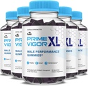 (5 Pack) Prime Vigor XL Gummies PrimeVigor XL Me Gummy Supplement, Prime Vigor Maximum Strength Advanced Shilajit Irish Sea Moss Fenugreek Gummies for Men Energy & Vitality Support (5 Month Supply)