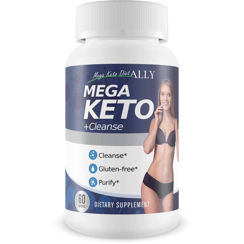 Mega Keto Diet + Cleanse - Hjælp Reducere Gut Bloat - Blast Out Carbs til støtte Ketosis Cleanse - fordøjelsesmæssig Cleansering Ketogen Support - Krop Cleanse & Lever Cleanse - Hjælp Støtte Samlet Sundhed