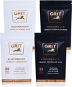 Nutrition Bites Sampler Pack C124; 23- 26g Protein C124; High Energy Pre- Workout og fælles support Kosttilskud C124; Muskel- Building and Endurance C124; Gluten Free, Keto, No Soy C124; GRIT Superfoods (60g, 4 pack)