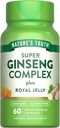 Nature 's Truth Super Ginseng Complex 124; 60 Capsules Measures 124; med Royal Jelly Measures 124; Non- GMO & Gluten Free Supplement